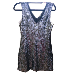 Express sequin & metallic dress